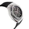 ساعه منHUBLOT تعمل بعدادات بلون رمادى وسير اسود من المطاط