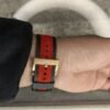 ROGER DUBUIS WATCH BLACK WITH rubber red BELT