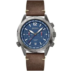 ساعة Hugo Boss Nomad 1513773 رجالي كرونوغراف أزرق بسير جلد بني