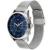 1710420-tommy-hilfiger-watch-men-blue-dial-stainless-steel-metal-silver-mesh-strap-quartz-analog-dual-time-sawyer_2 ساعة تومي هيلفيغر للرجال 1710420