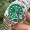 ساعة رولكس صب مارينر ميرور اوريجينال Rolex submariner استيك سيلفر مينا زرقا