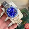 ساعة رولكس صب مارينر ميرور أوريجنال Rolex submariner استيك سيلفر مينا زرقا