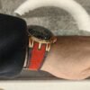 ROGER DUBUIS WATCH BLACK WITH rubber red BELT