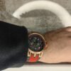 ROGER DUBUIS WATCH BLACK WITH rubber red BELT