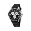 ساعه من tissot تعمل بعدادات بلون اسود وسير اسود من المطاط