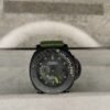 ساعه منpanerai luminor تعمل بعدادات بلون اسود وسير زيتي من المطاط