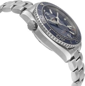 ساعه من007 OMEGA بلون مينا كحلي وسير فضي من الستانليس ستيل