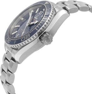 ساعه من007 OMEGA بلون مينا كحلي وسير فضي من الستانليس ستيل