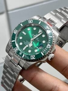 ساعة رولكس صب مارينر ميرور اوريجينال Rolex submariner استيك سيلفر مينا زرقا