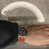 ROGER DUBUIS WATCH BLACK WITH rubber red BELT