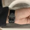 ساعة من Roger Dubuis تعمل بعدادات بلون اسود وسير اسود من الجلد الطبيعى