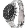 ساعه من007 OMEGA تعمل بعدادات بلون اسود وسير فضي من الستانليس ستيل