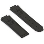 استيك ساعه مطاط اسود