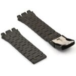 استيك ساعة ستانليس ستيل اسود