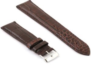 استيك ساعه جلد بني