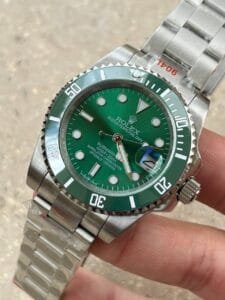ساعة رولكس صب مارينر ميرور اوريجينال Rolex submariner استيك سيلفر مينا زرقا