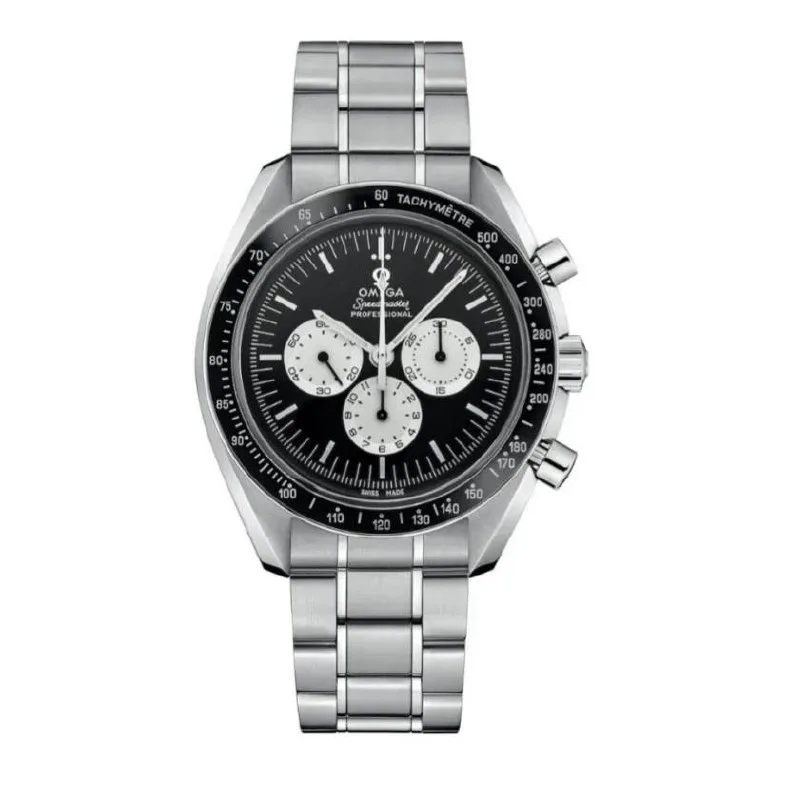 ساعه من007 OMEGA تعمل بعدادات بلون اسود وسير فضي من الستانليس ستيل ساعه من007 OMEGA تعمل بعدادات بلون اسود وسير فضي من الستانليس ستيل