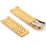 استيك ساعه معدن ذهبي