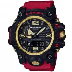 ساعة G‑Shock Mudmaster GWG-1000GB-4A هاي كوبي أسود وأحمر