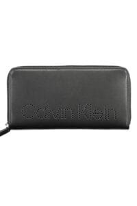 محفظة Calvin Klein للنساء جلد طبيعي اسود اصلية