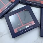 طقم محفظة وحافظة كروت وميدالية تومي هيلفيغر رجالي اسود