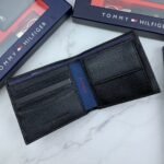 طقم محفظة وحافظة كروت وميدالية تومي هيلفيغر رجالي اسود