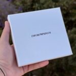 محفظة امبوريو ارماني جلد اسود للرجال