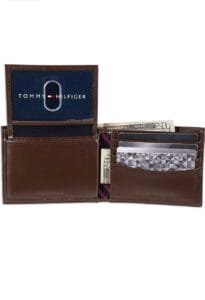 محفظة تومي هيلفيغر بني اصلية