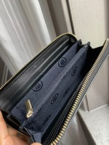 محفظة تومي هيلفيغر جلد طبيعي اسود للنساء اصلية