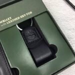 طقم ميدالية و محفظة Timberland جلد طبيعي اسود