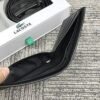 طقم محفظة +حزام لاكوست جلد طبيعي اسود