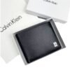 محفظة Calvin Klein جلد طبيعي اسود