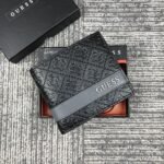 محفظة Guess جلد اسود