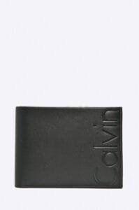 محفظة Calvin Klein جلد طبيعي اسود