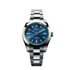 ساعة رولكس Milgauss هاي كوبي بمينا أزرق وسوار فضي 40 مم