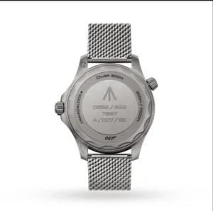 ساعة Omega Seamaster هاي كوبي أسود بسوار شبكي فضي