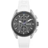 1513948-hugo-boss-watch-men-gray-dial-rubber-white-strap-quartz-battery-analog-chronograph-water-resistant-5bar-50m-volane ساعة هوجو بوس للرجال 1513948