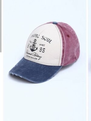 كاب بيسبول من Revin كحلي واحمر وابيض