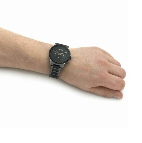 ساعة هوجو بوس استيك سيراميك ومعدن | فخامة تجمع القوة والأناقة
