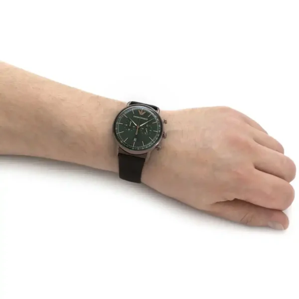 ساعة امبيرو ارماني أوستيك جلد بني – على اليد