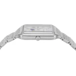 ⁦ساعة فوسيل حريمي استيك معدن فضي – مينا فضي لؤلؤية مع مؤشر شمسي قمري⁩ - الصورة ⁦14⁩