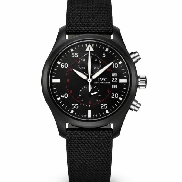 c0e7b30b-8efb-4857-8f82-9e531e2272be ساعة IWC Pilot’s Watch Double Chronograph TOP GUN Ceratanium