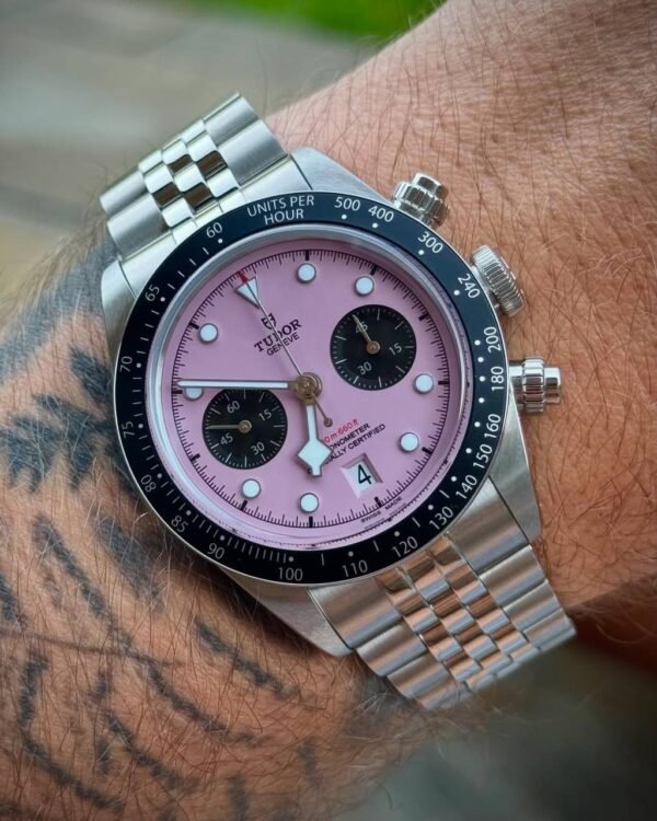 ساعة Tudor بلاك باي كرونو ( المينا البينك )