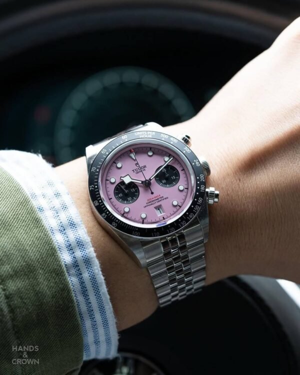 ساعة Tudor بلاك باي كرونو ( المينا البينك )