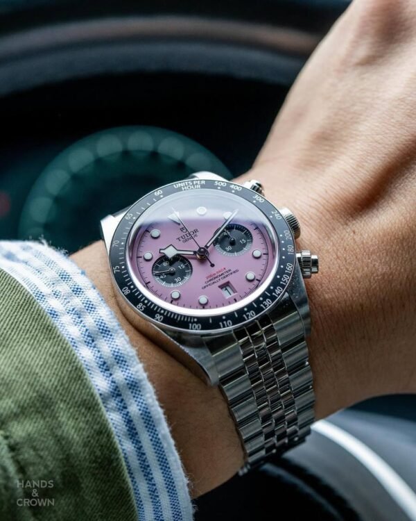 ساعة Tudor بلاك باي كرونو ( المينا البينك )