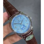 ⁦ساعة رولكس 1908 مينا آيس بلو بحزام جلد بني⁩ - الصورة ⁦10⁩
