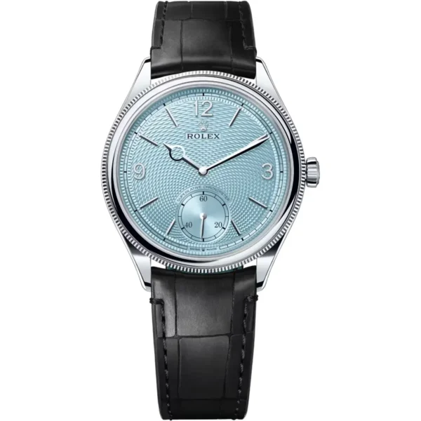 ساعة رولكس 1908 برباعية بلاتين وميناء "تيفاني" متموج - الإصدار الأرقى (High Mirror Quality)