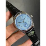 ⁦ساعة رولكس 1908 مينا تيفاني متموج بحزام جلد أسود⁩ - الصورة ⁦2⁩