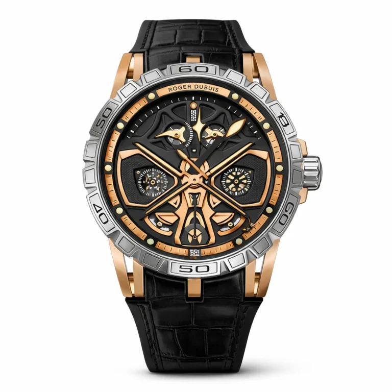 ساعة روجر دوبوي إكسكاليبور - إصدار الفارس الذهبي المفرغ
