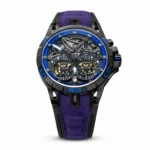 ساعة روجر دوبوي إكسكاليبور - إصدار إعصار الكربون الأزرق